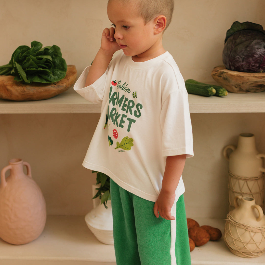 Farmers Market Mid Sleeve Tee Marshmallow