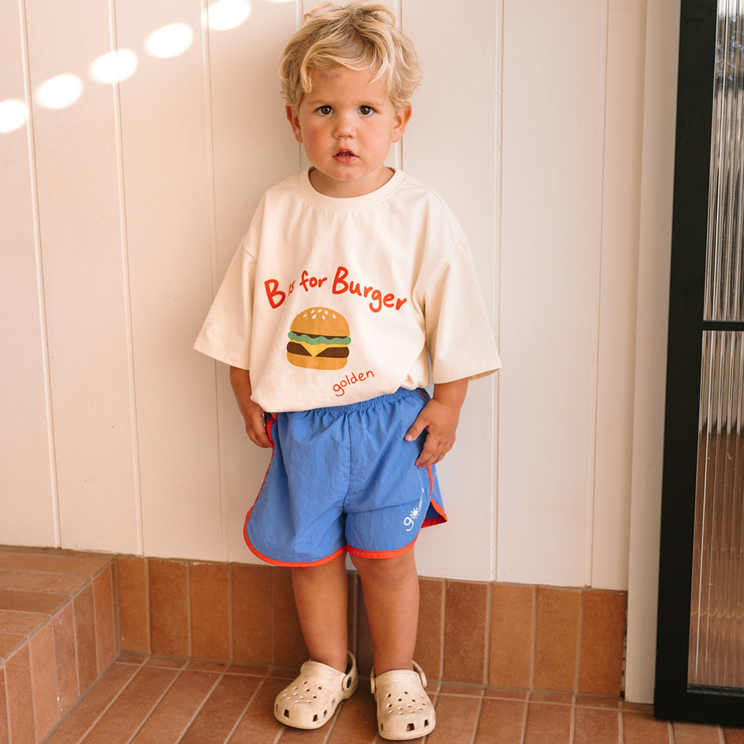 Cabana Retro Board Shorts Deep Ocean / Sunset