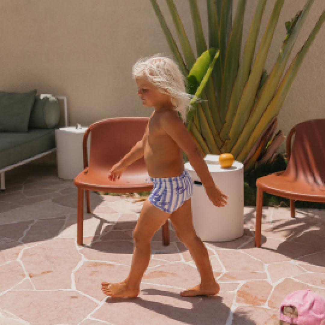 Palm Springs Swim Trunks Poolside Stripe
