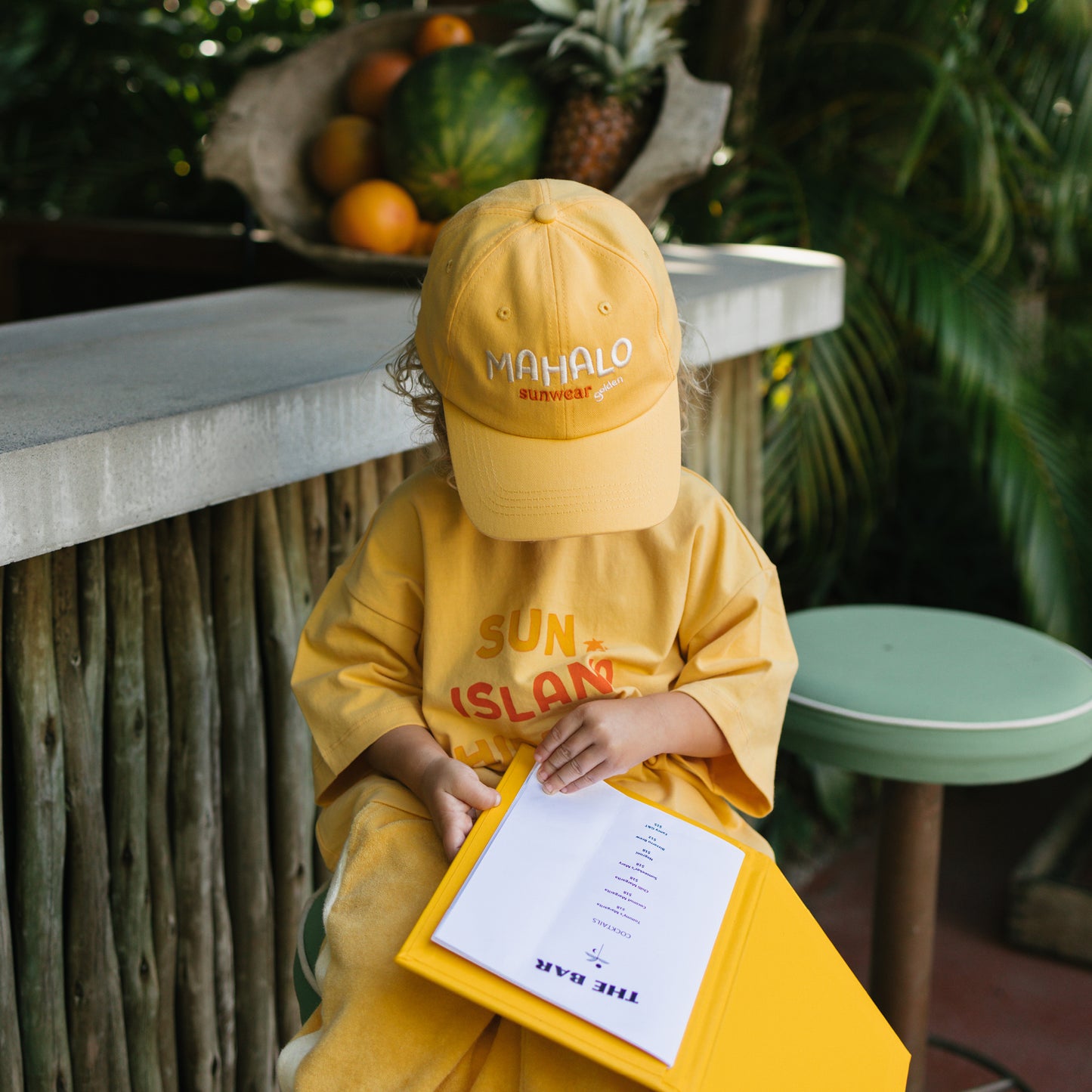 Sun Island Mid Sleeve Tee Golden Cream