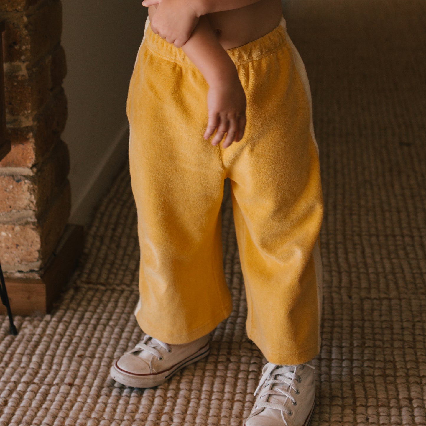 Bon Voyage Relaxed Pants Terry Towel Golden Cream