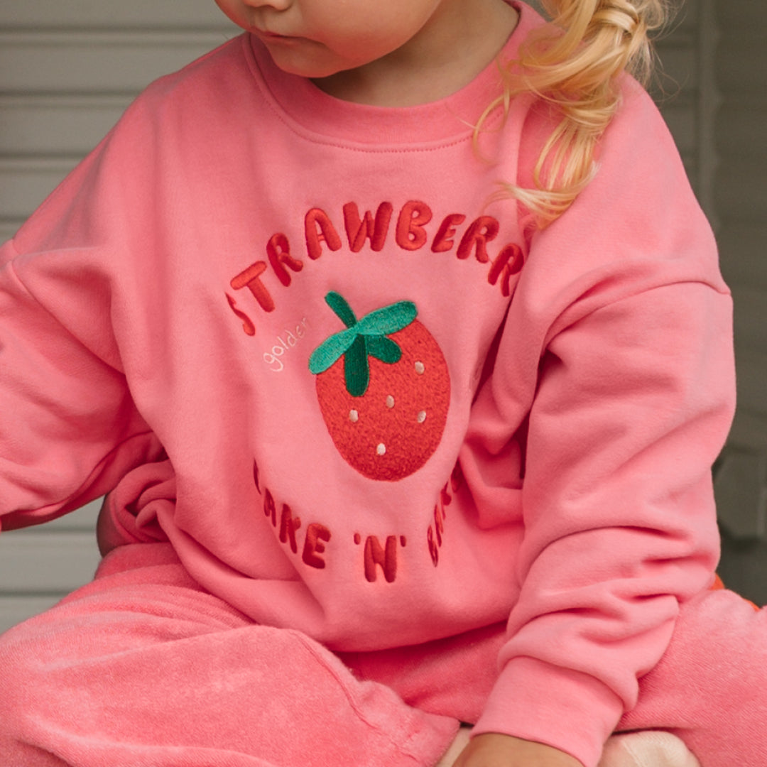 Strawberry Cake Sweater Meringue Pink