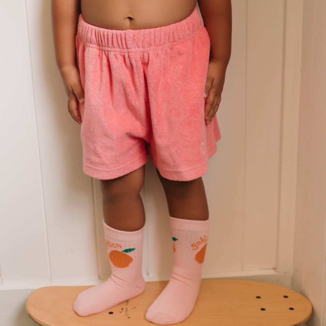 Golden Essentials Girl Shorts Meringue Pink