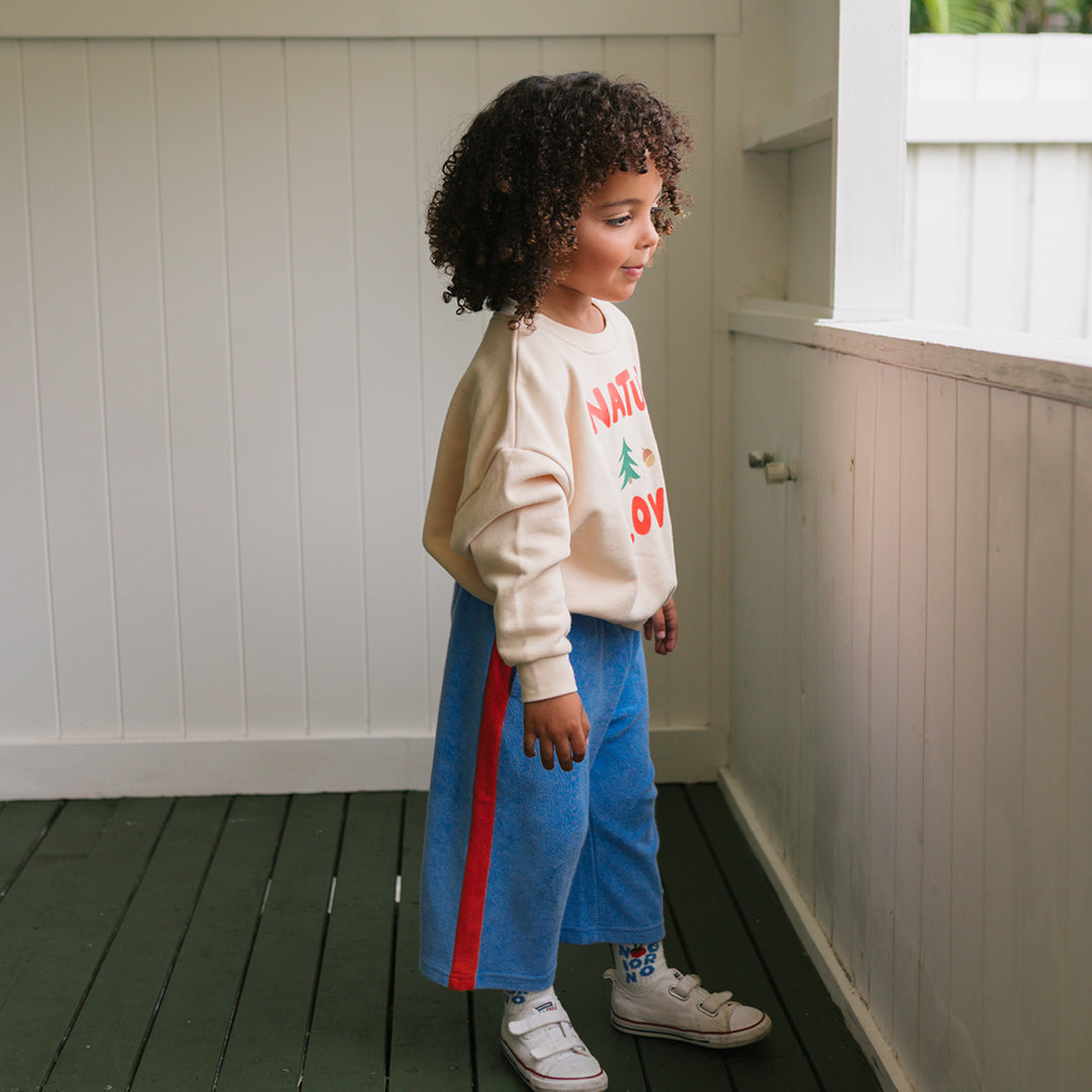 Ciao Tutti Relaxed Pants Terry Towel Pool Blue / Napoli