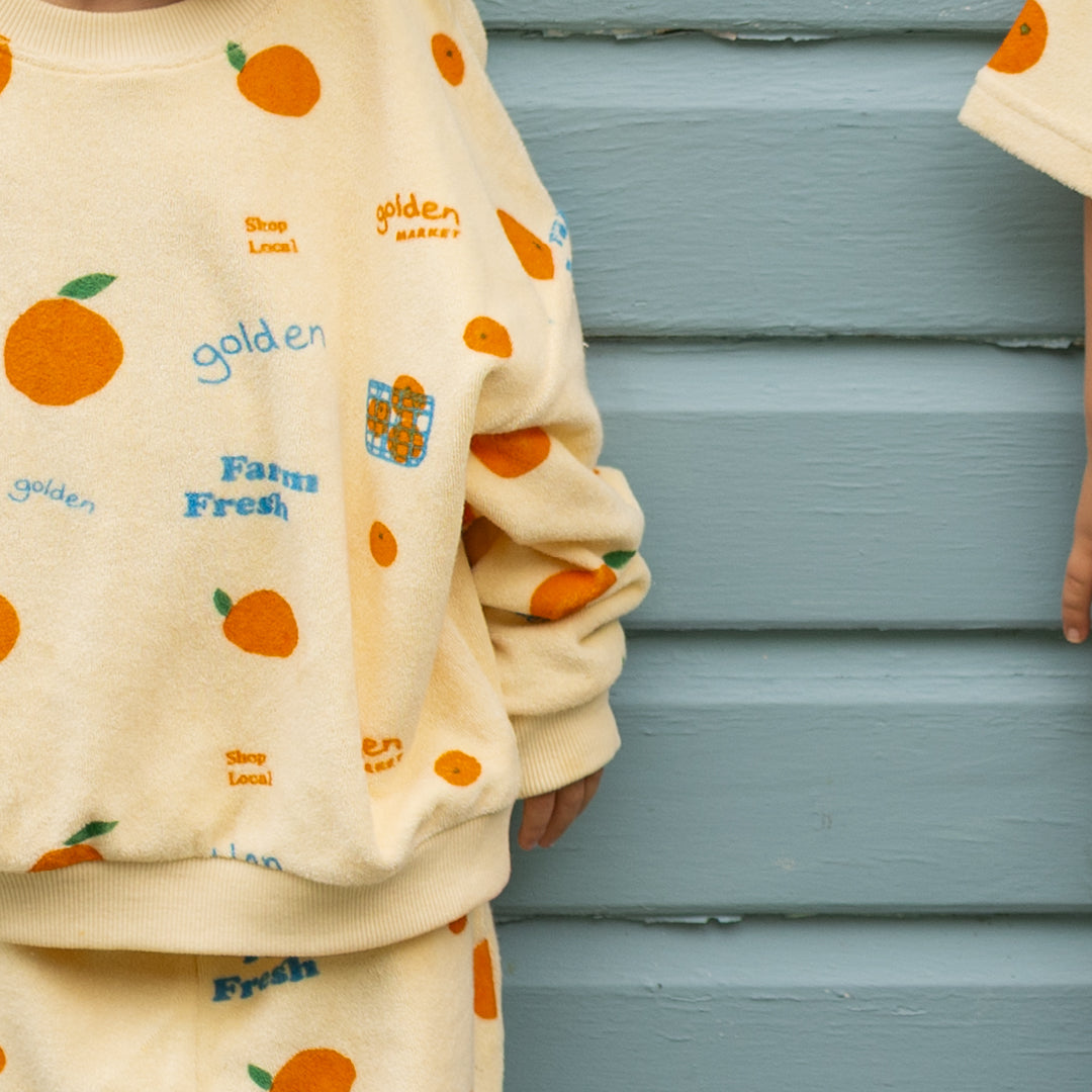 Farm Fresh Yardage Sweater Vanilla Parfait