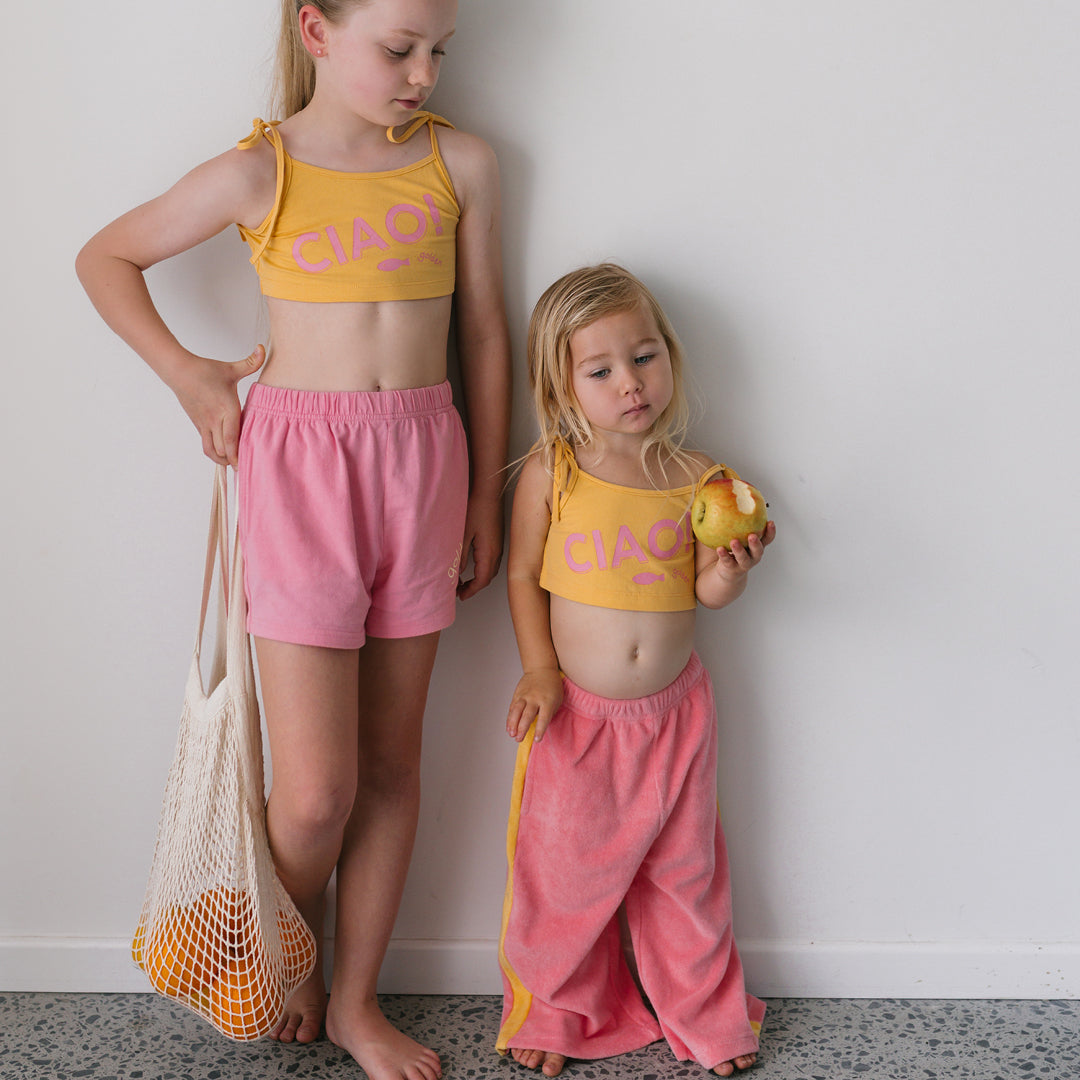 The Ciao Crop Top Set (Crop Top & Pants)