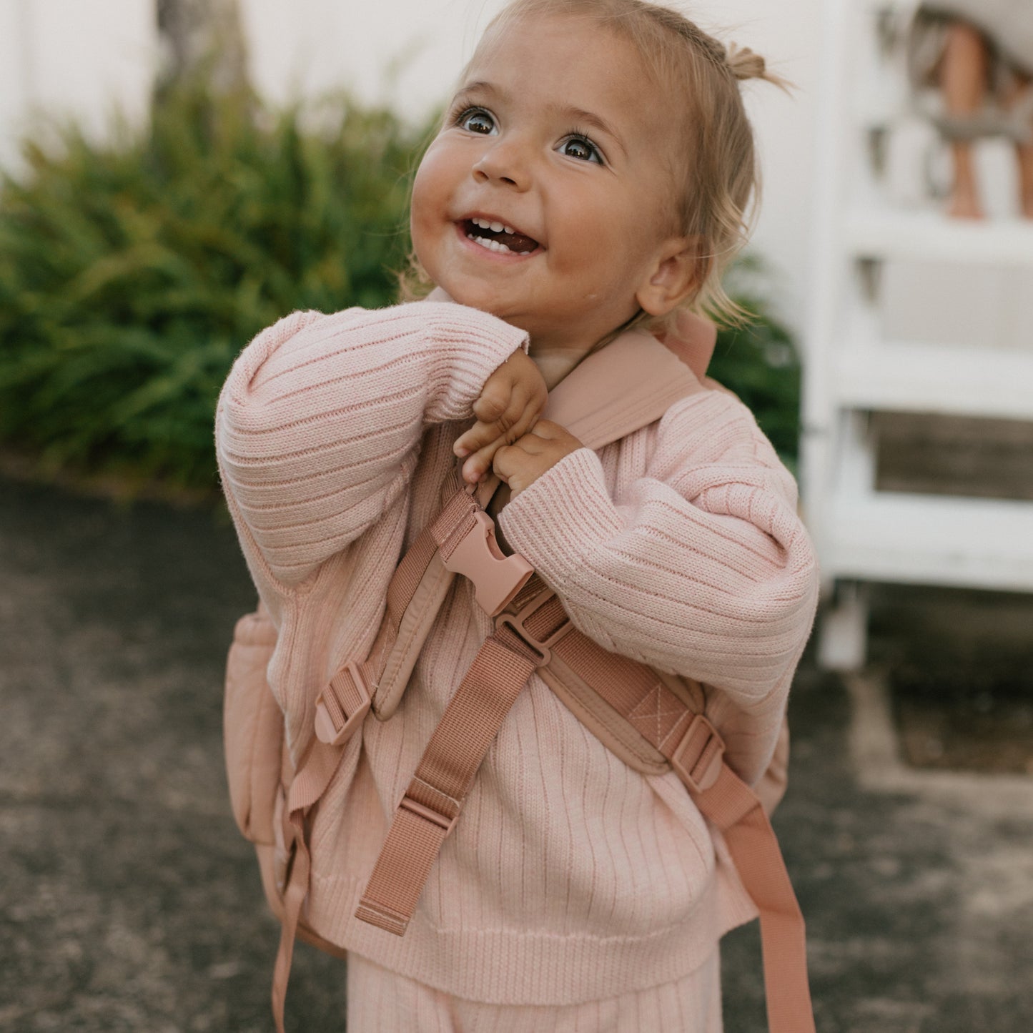 Playtime Backpack Hibiscus Rose