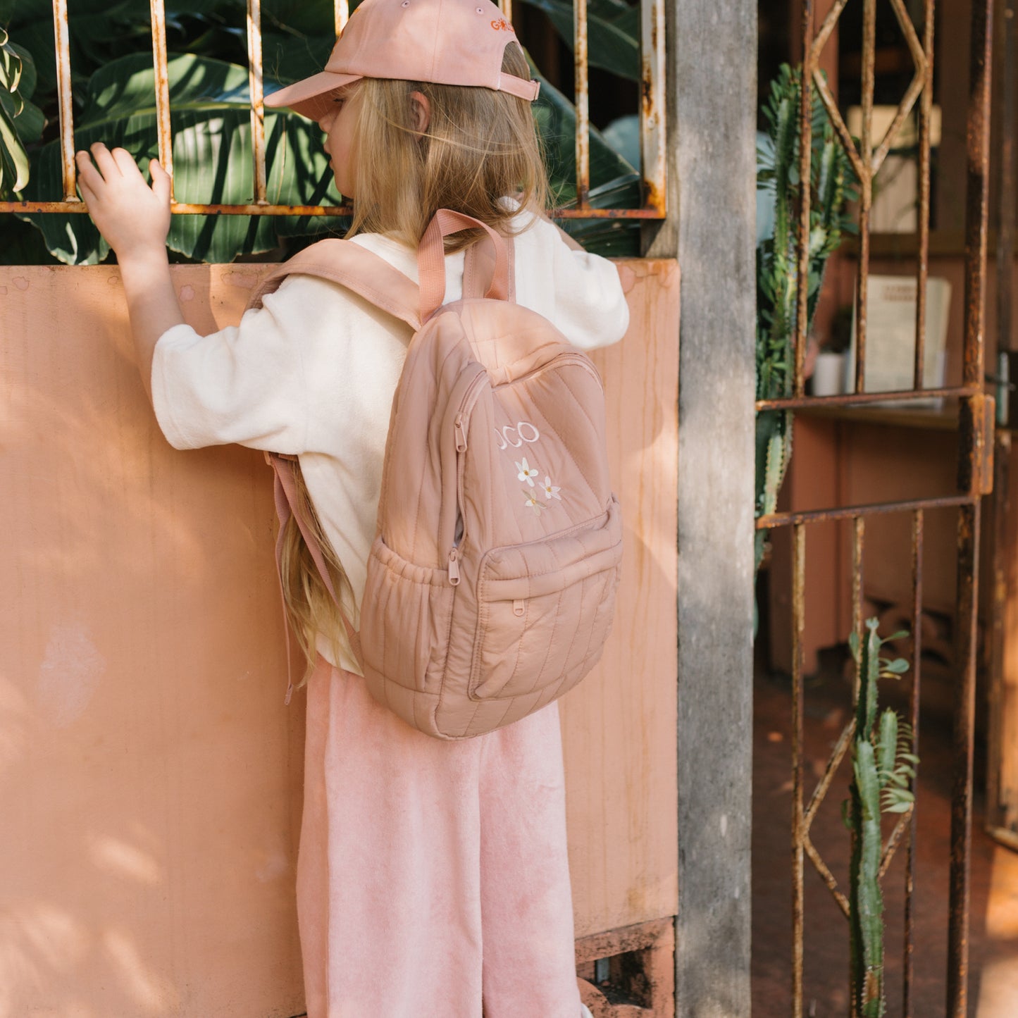 Playtime Backpack Hibiscus Rose