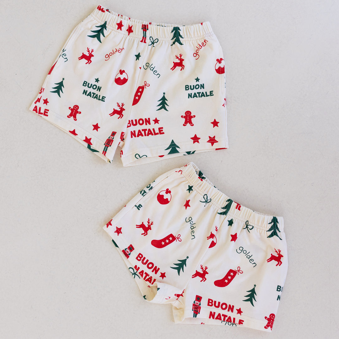 Buon Natale Christmas Set Yardage Buttercream