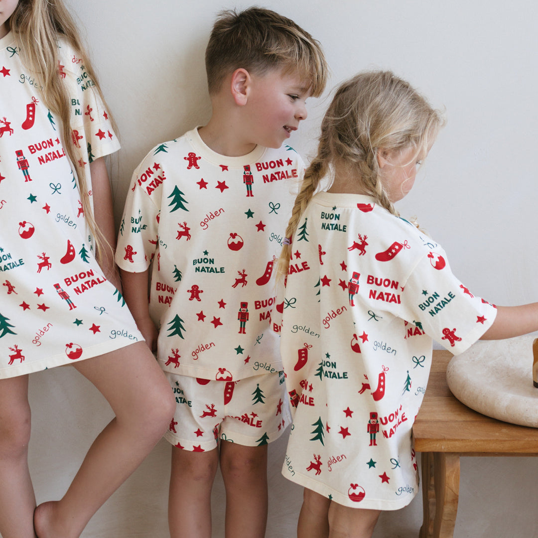 Buon Natale Christmas Set Yardage Buttercream