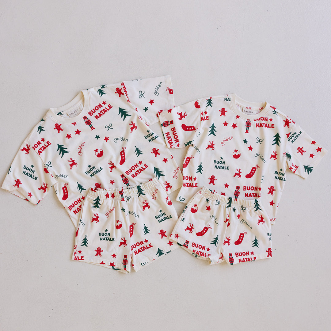 Buon Natale Christmas Set Yardage Buttercream