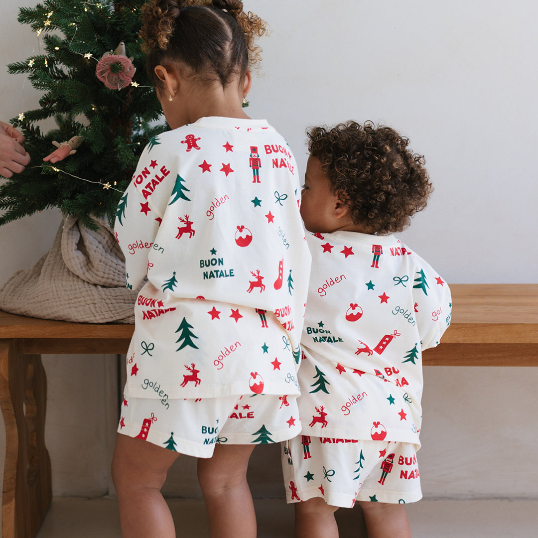 Buon Natale Christmas Set Yardage Buttercream