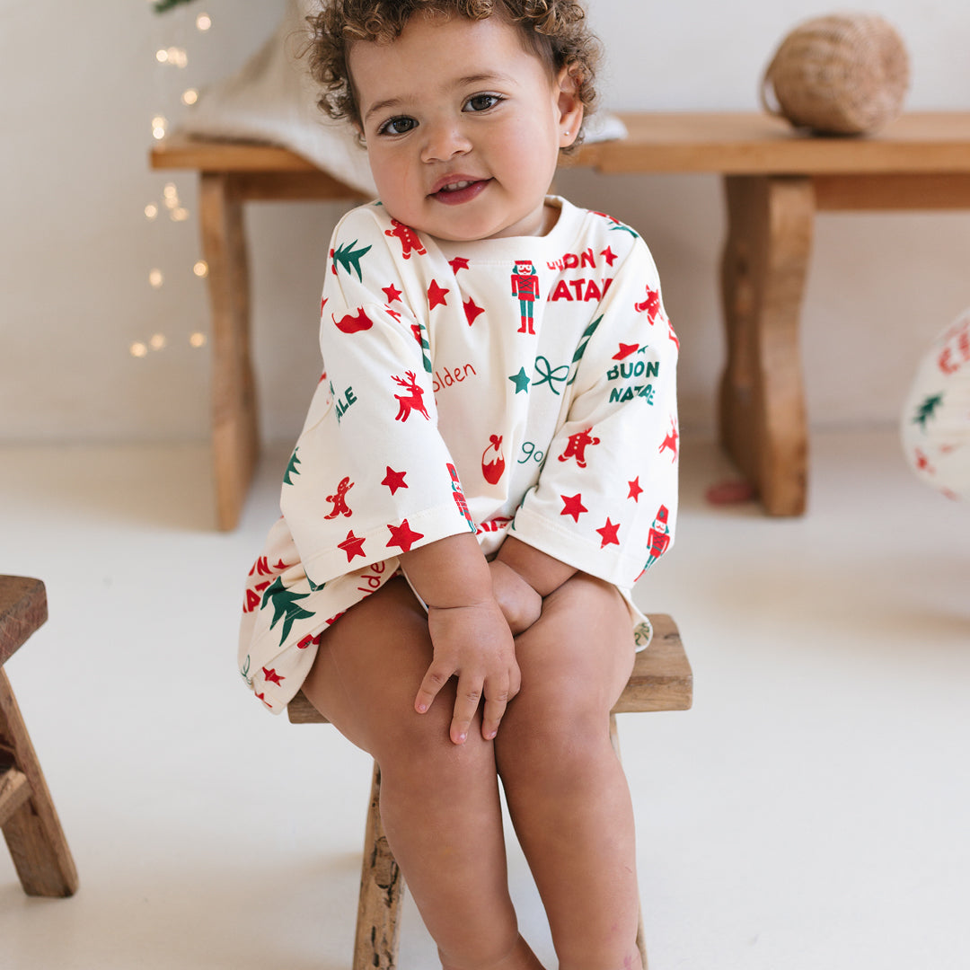 Buon Natale Christmas Set Yardage Buttercream