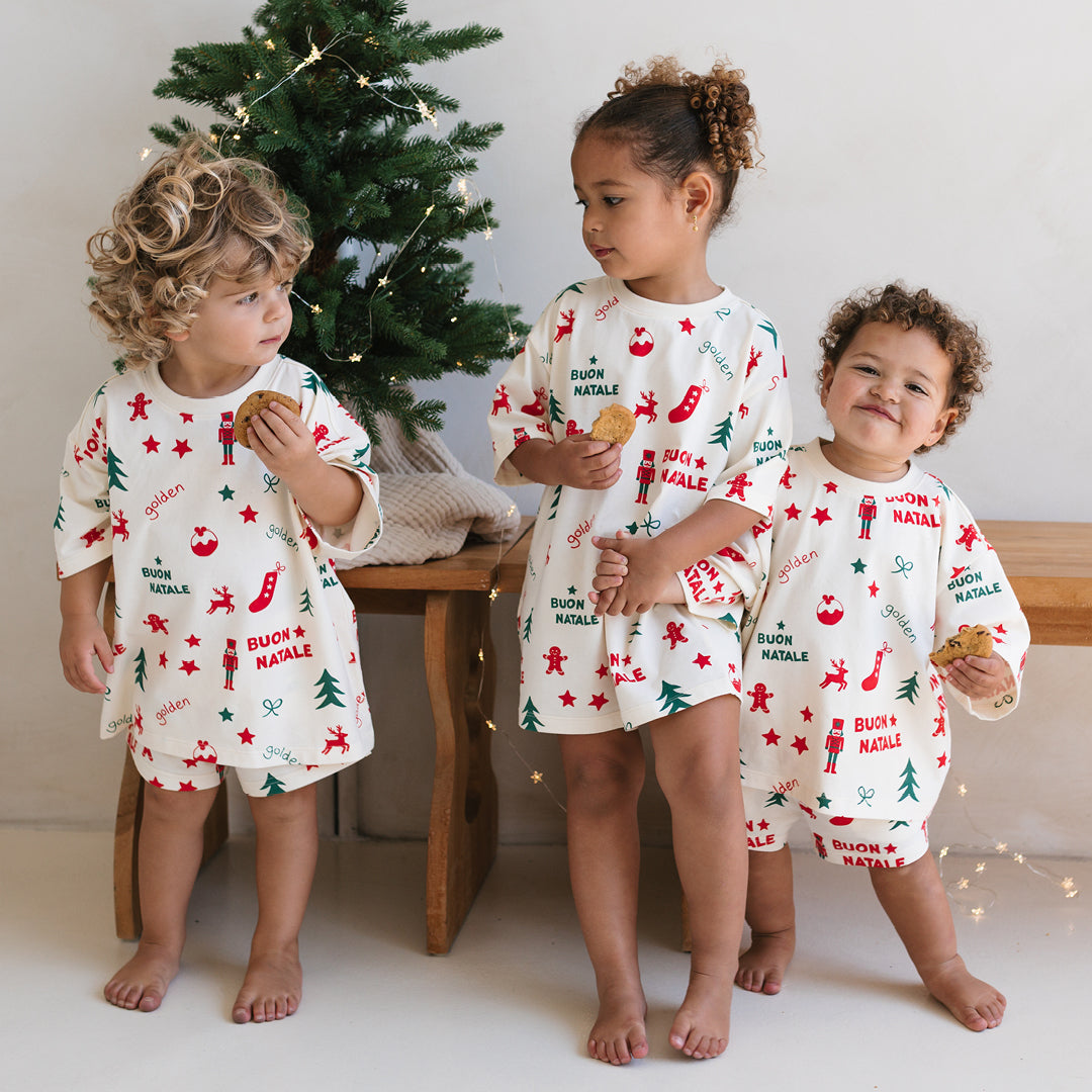 Buon Natale Christmas Set Yardage Buttercream