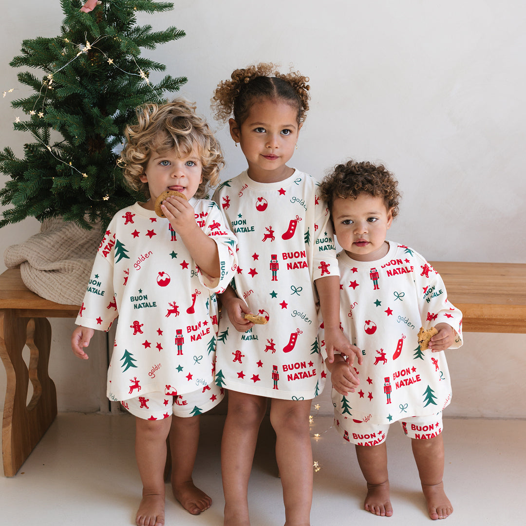 Buon Natale Christmas Set Yardage Buttercream