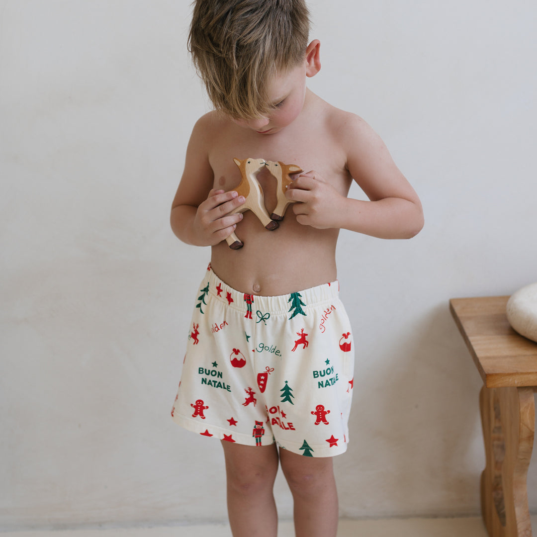 Buon Natale Christmas Set Yardage Buttercream