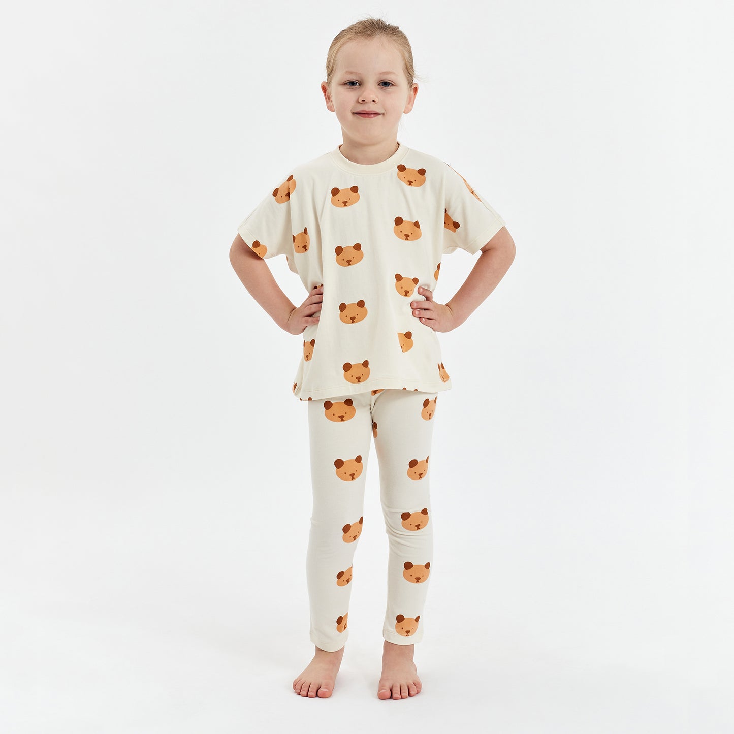 Baby Bear Leggings Eggnog