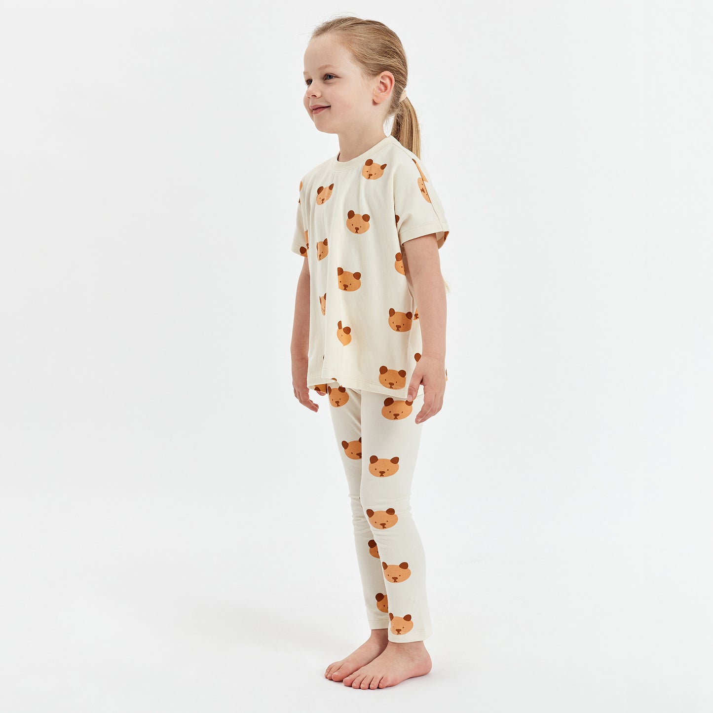 Baby Bear Leggings Eggnog