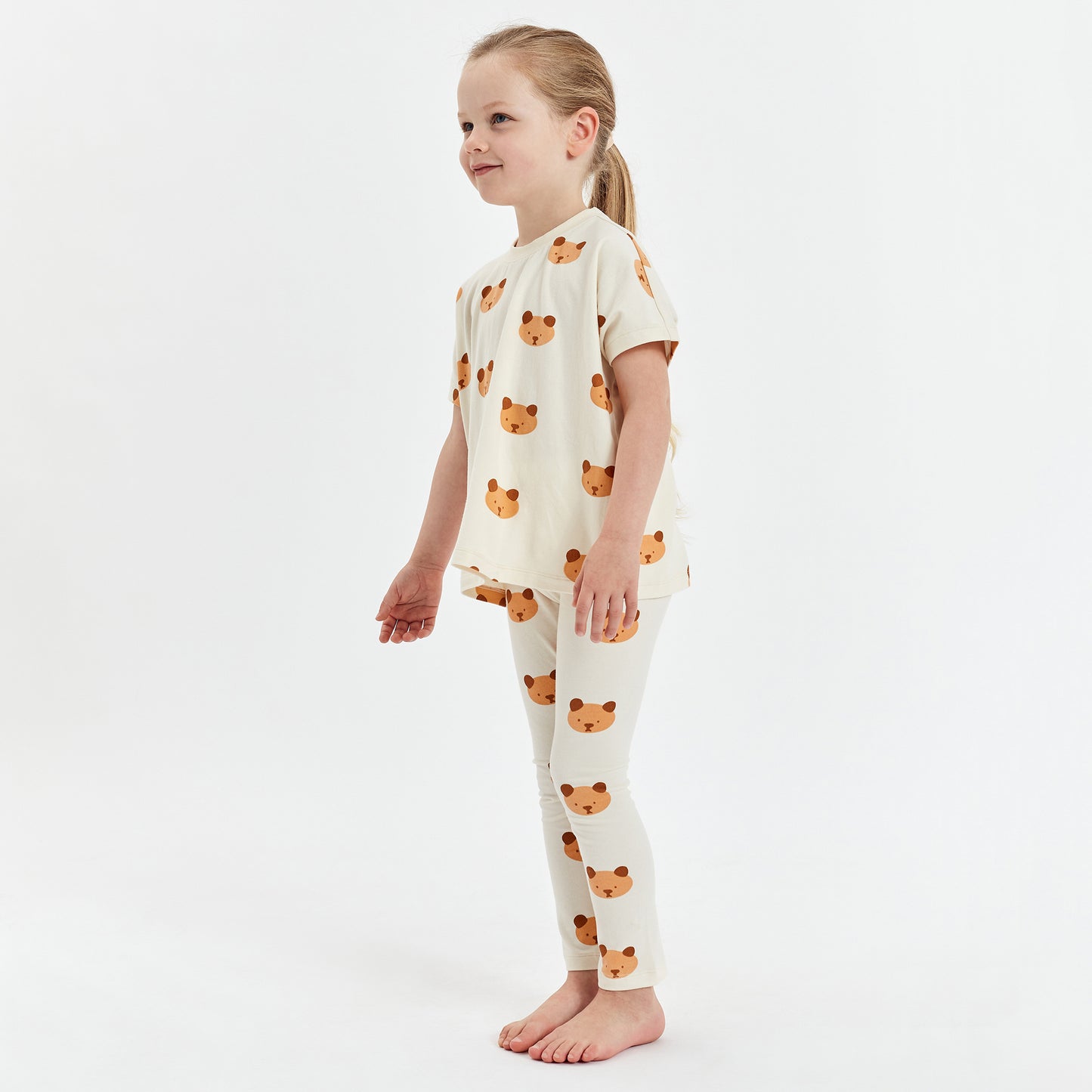 Baby Bear Leggings Eggnog