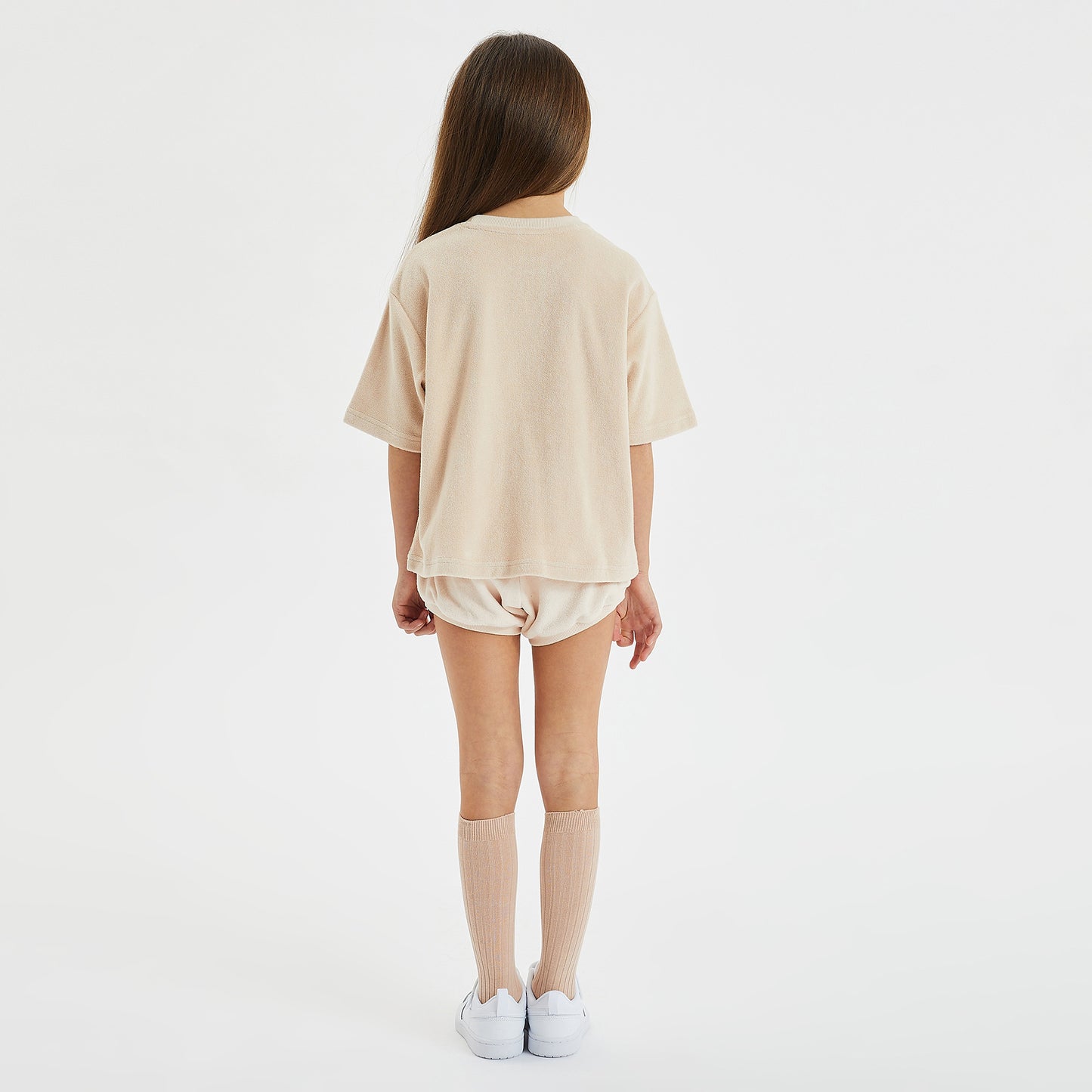 Golden Mid Sleeve Tee Terry Towel Pale Rose