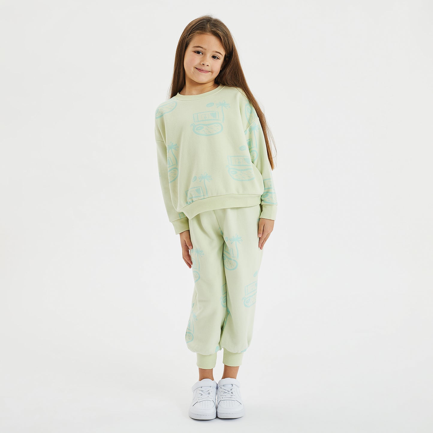 Pool House Sweater Lime Drop