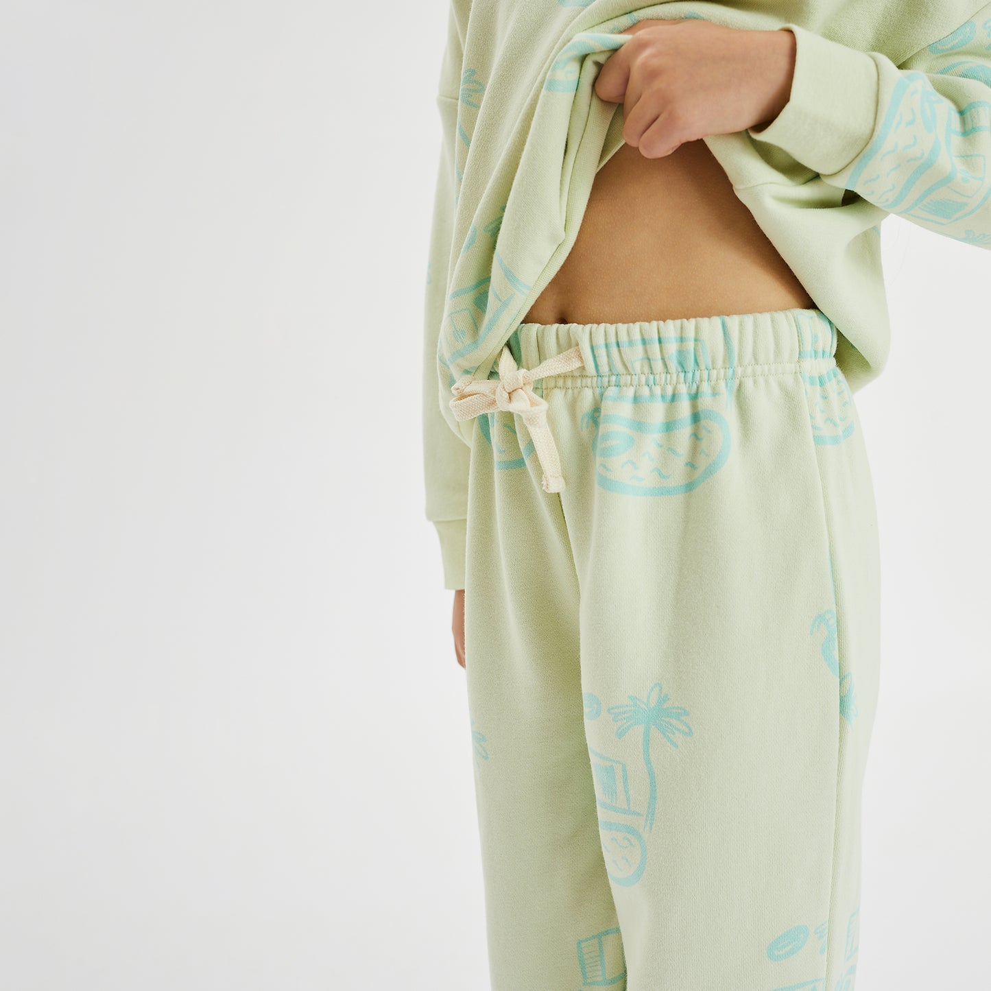 Pool House Track Pant Lime Drop