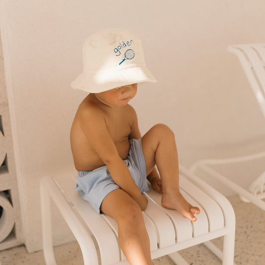 Retro Boy Bucket Hat Cream