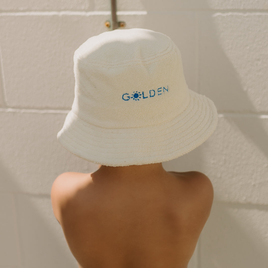 Retro Boy Bucket Hat Cream