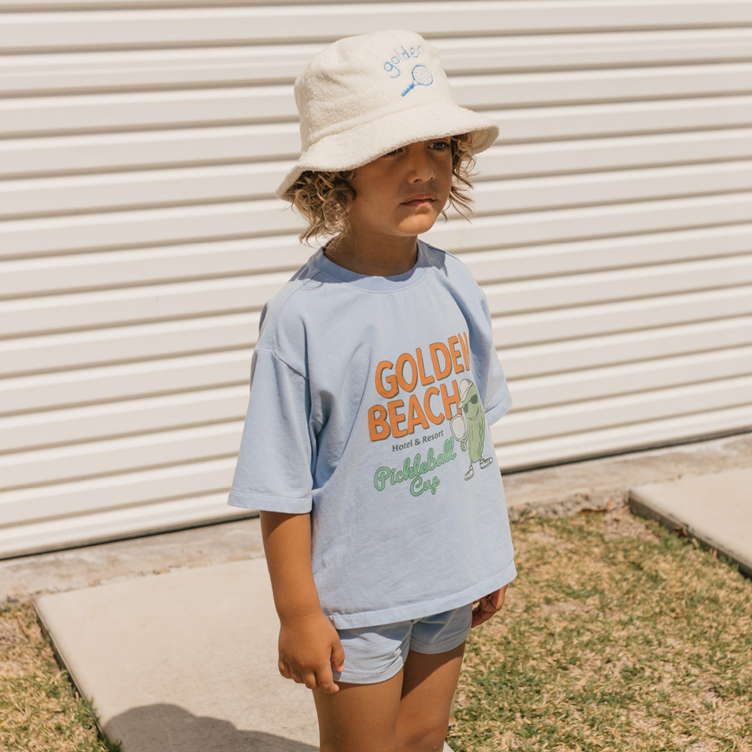 Retro Boy Bucket Hat Cream