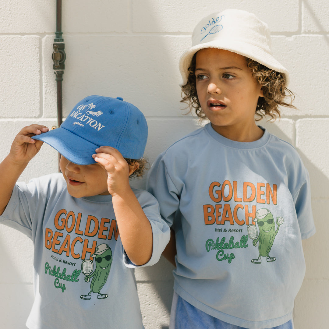 Retro Boy Bucket Hat Cream