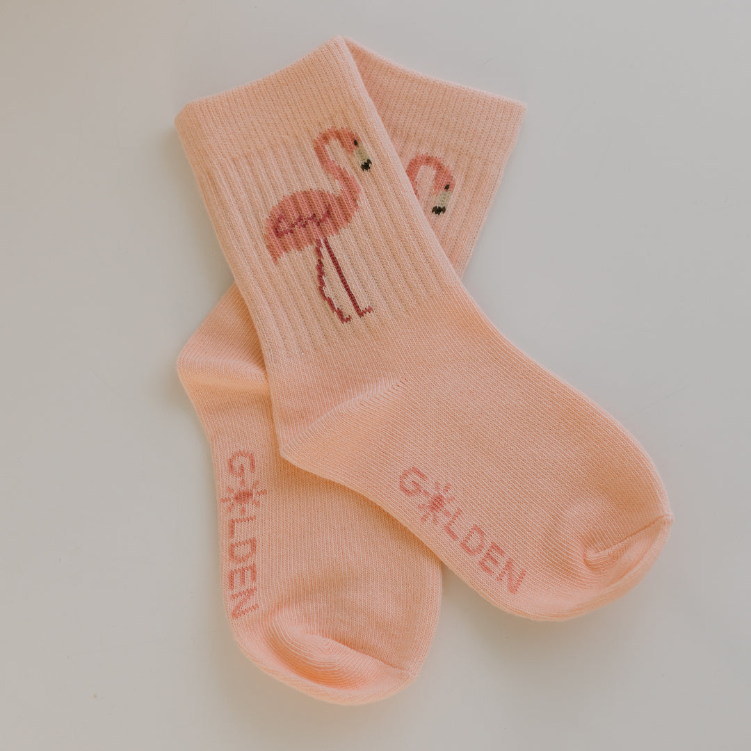 Flamingo Socks Sunset Pink