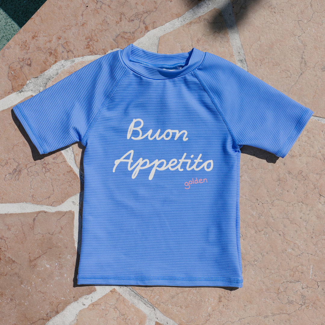Buon Appetito Swim Tee Pool Blue