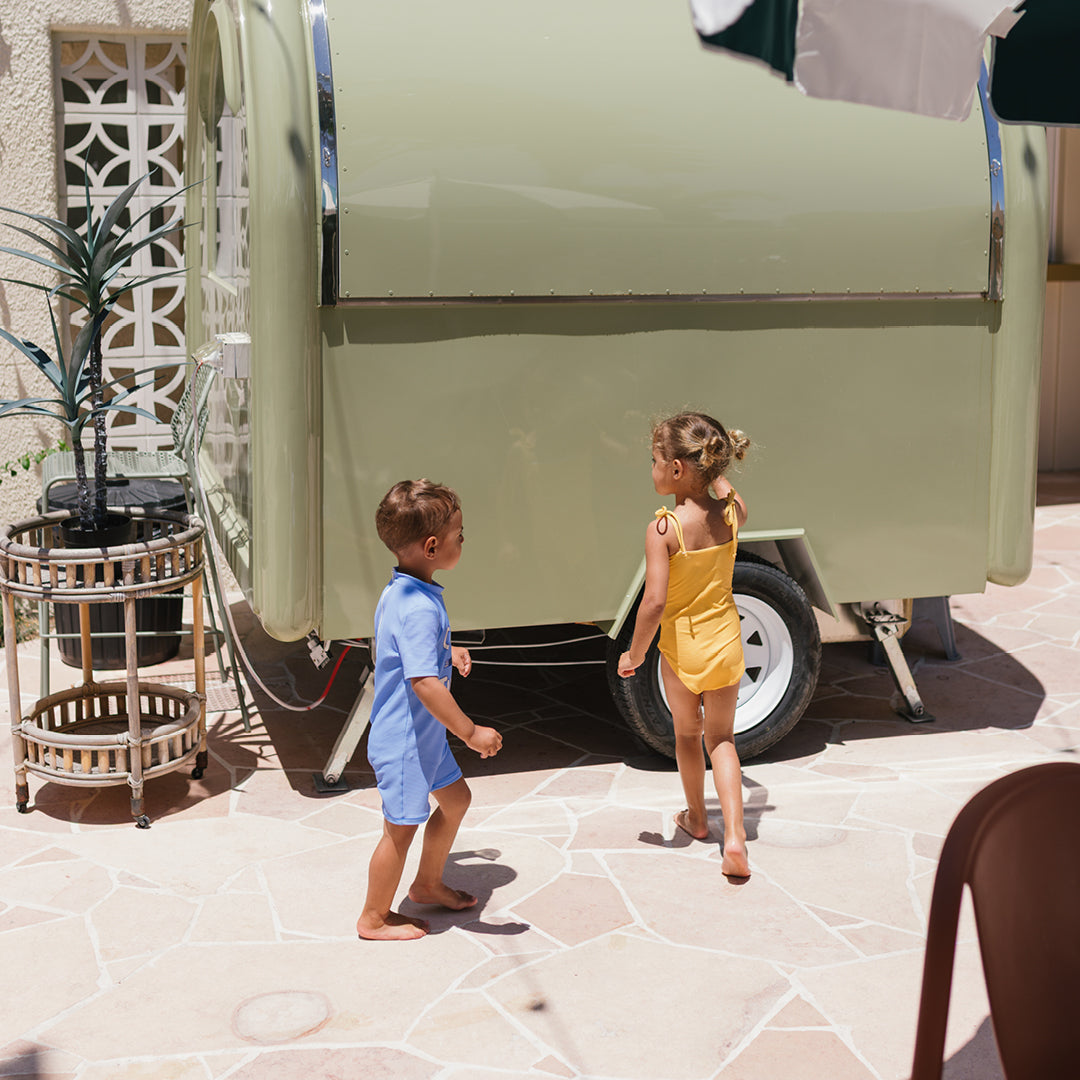 Ciao Tutti Pesci One Piece Swimsuit Pool Blue