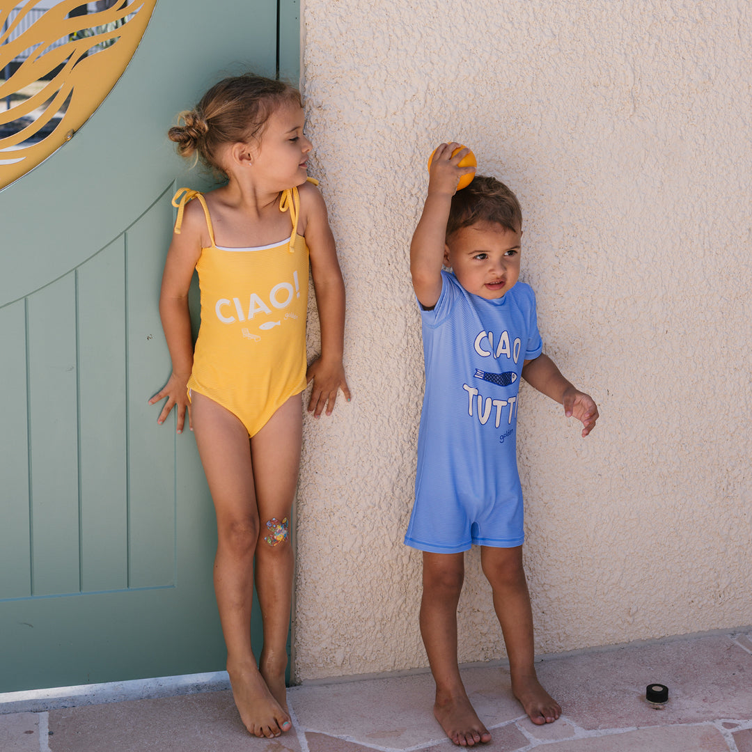 Ciao Tutti Pesci One Piece Swimsuit Pool Blue