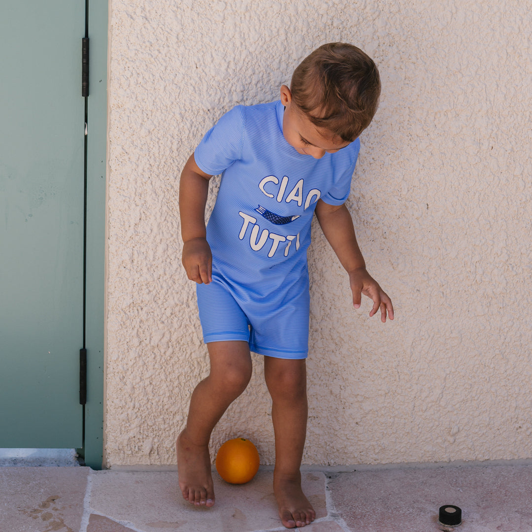 Ciao Tutti Pesci One Piece Swimsuit Pool Blue