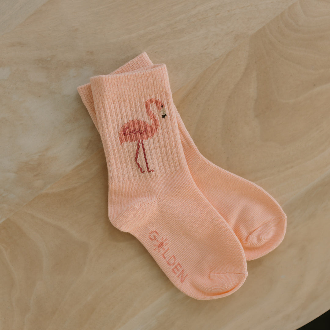 Flamingo Socks Sunset Pink