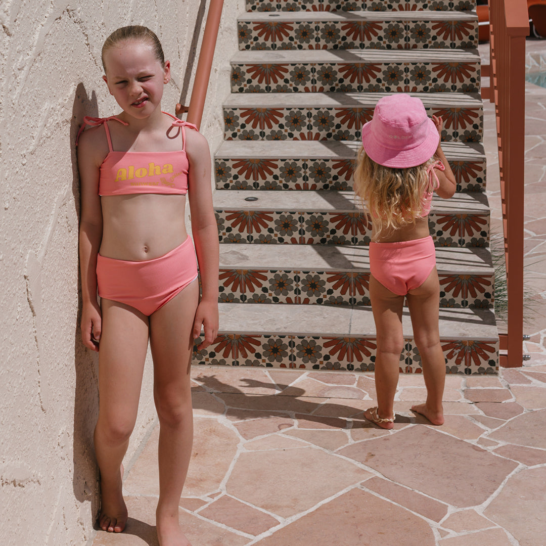 Aloha Two Piece Swimsuit Pink Icing