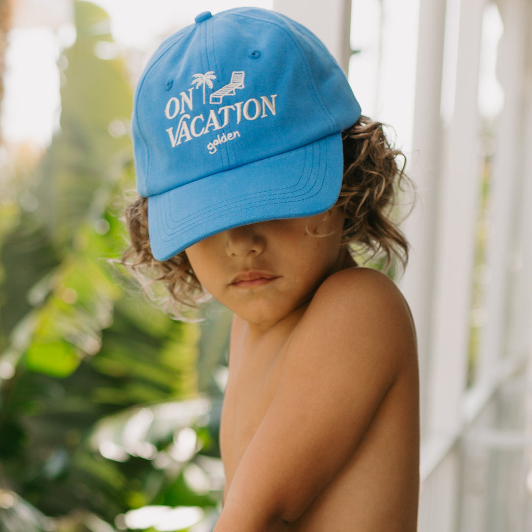 On Vacation Cap Deep Sea Blue