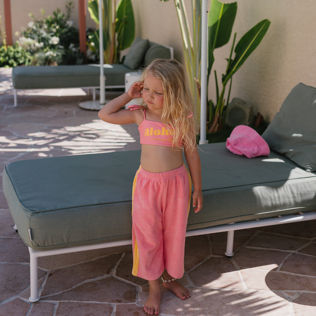 Aloha Two Piece Swimsuit Pink Icing