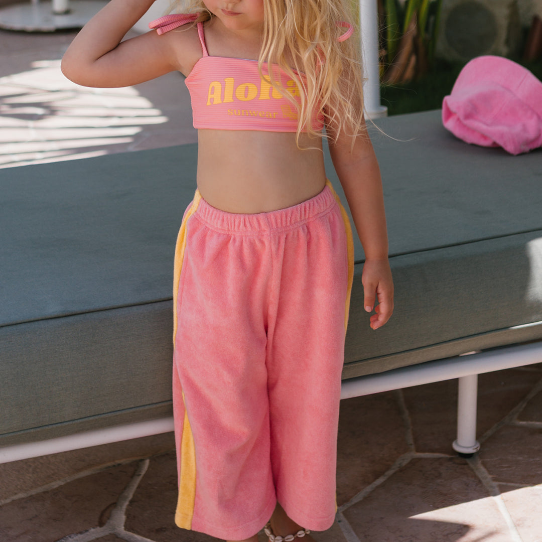 Aloha Two Piece Swimsuit Pink Icing