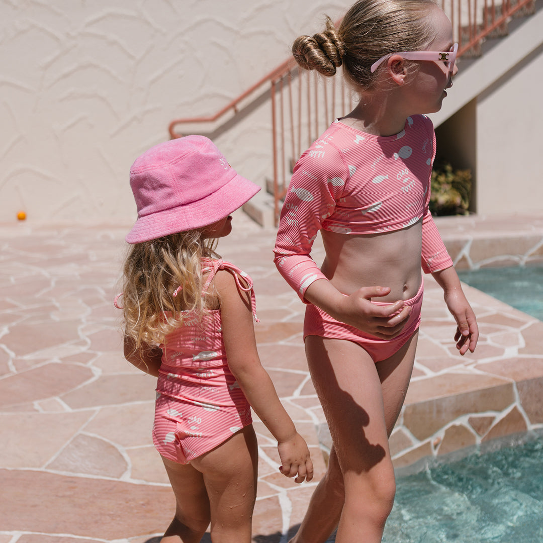 Ciao Tutti Pesci One Piece Swimsuit Pink Icing