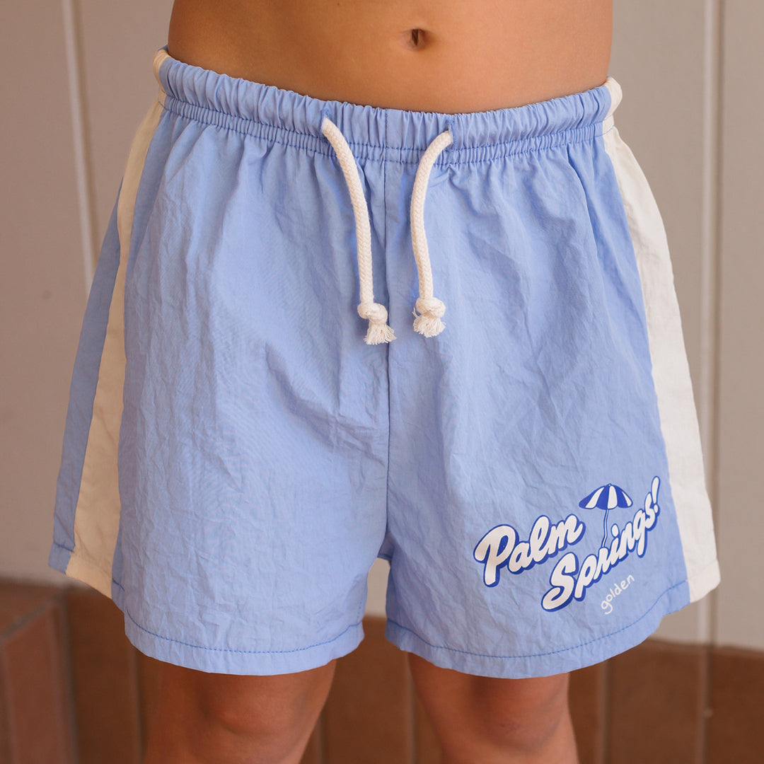 Palm Springs Retro Board Shorts Desert Skies