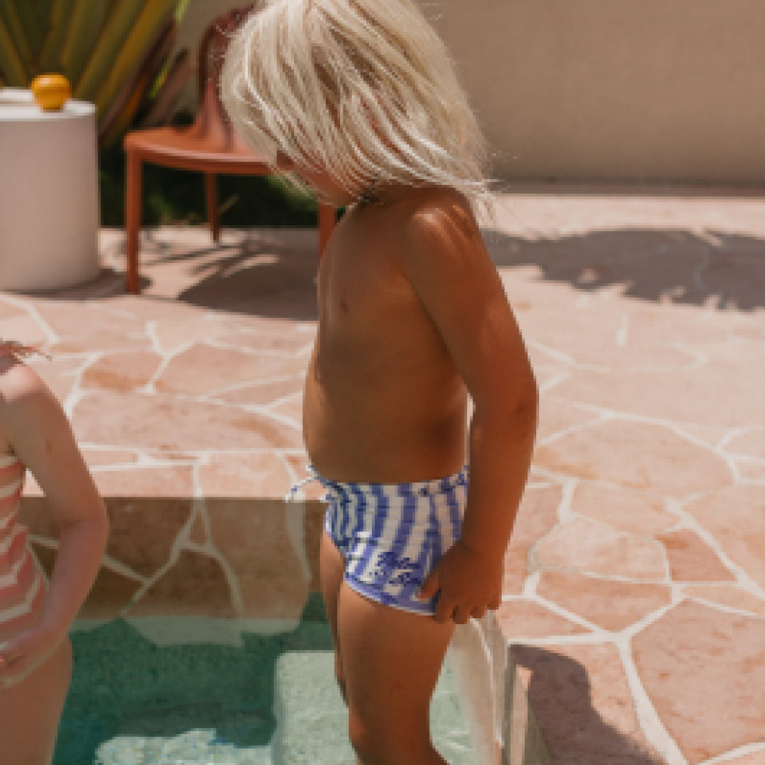 Palm Springs Swim Trunks Poolside Stripe