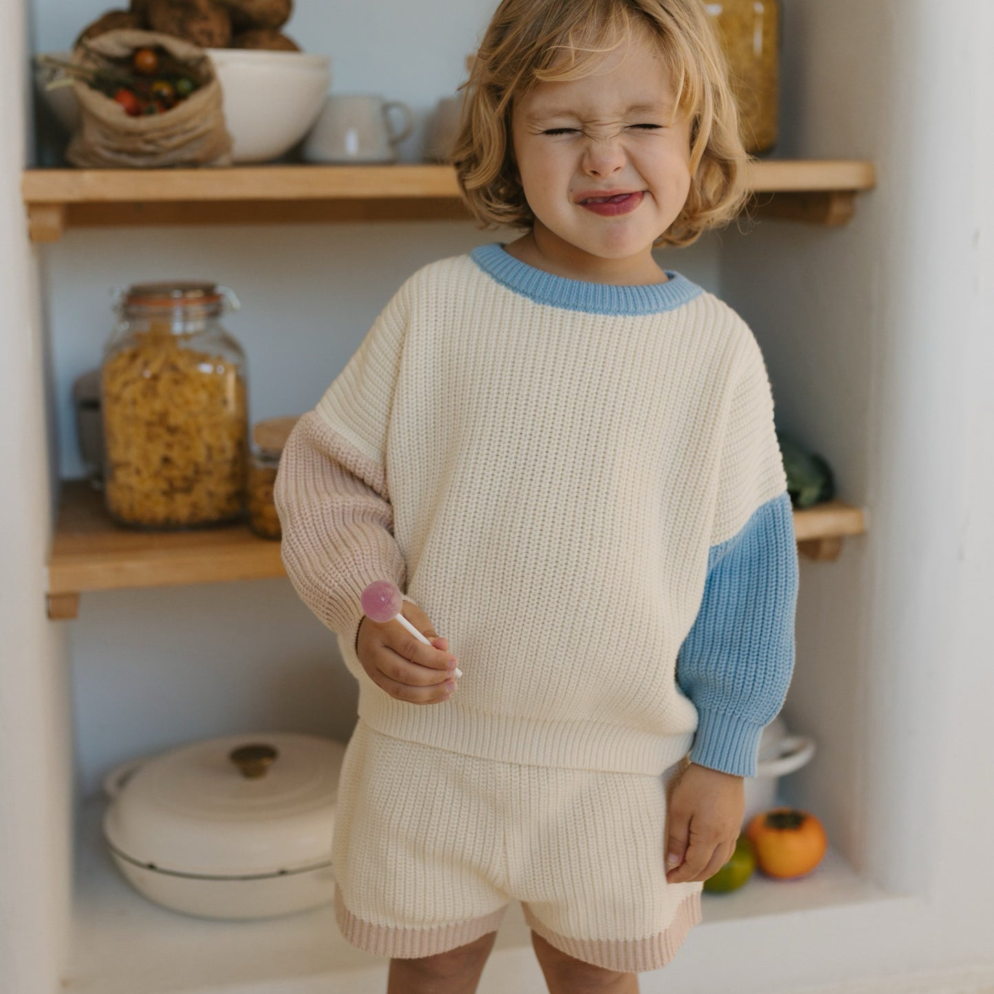 Montauk Knit Sweater Blueberry Crumble