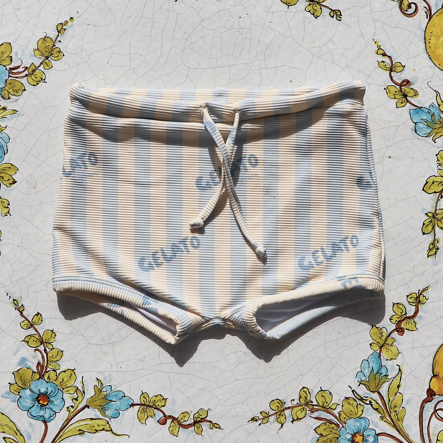 Gelato Swim Trunks Sea Blue / Buttercream