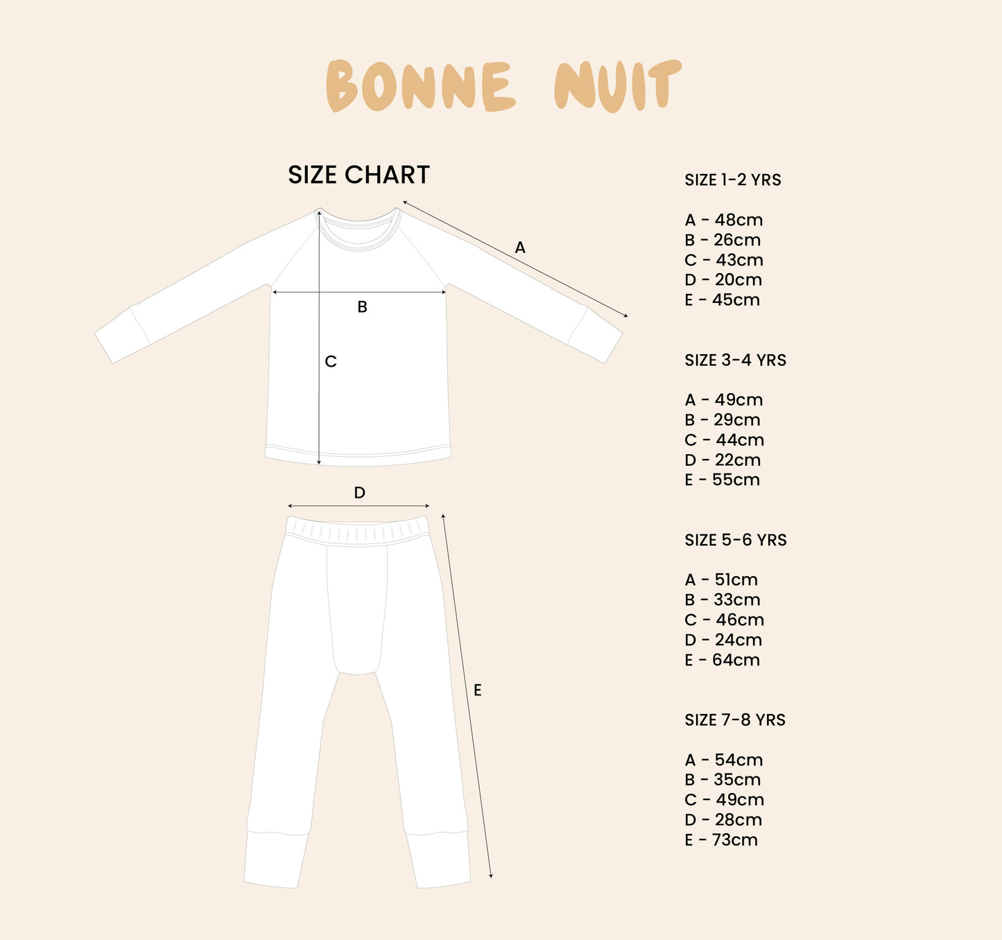 Bonne Nuit Pyjama Sleep Set Shell