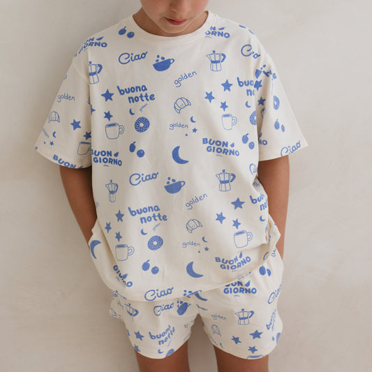 Buona Notte Pyjamas Summer SET Blue Moon