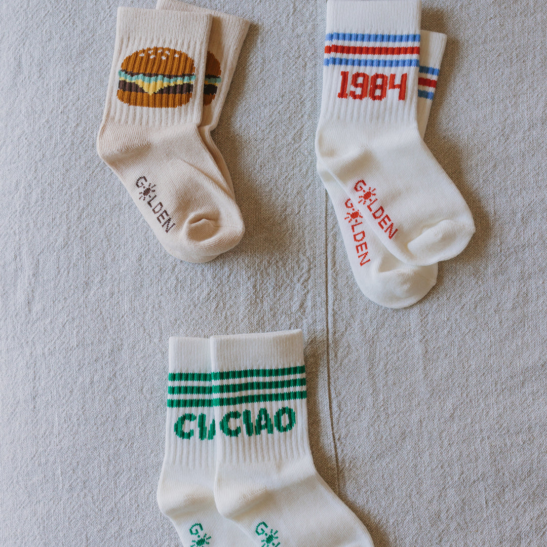 Ciao Varsity Socks Vanilla