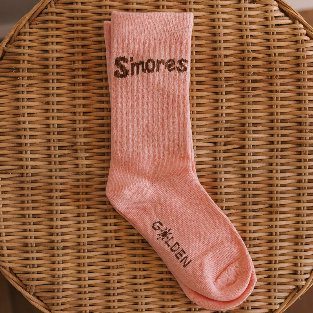 S'mores Socks Pink Taffy