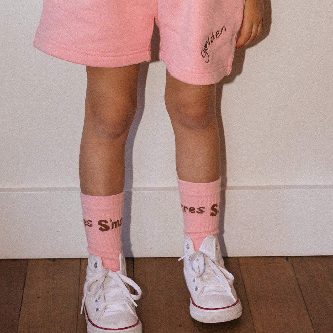 S'mores Socks Pink Taffy